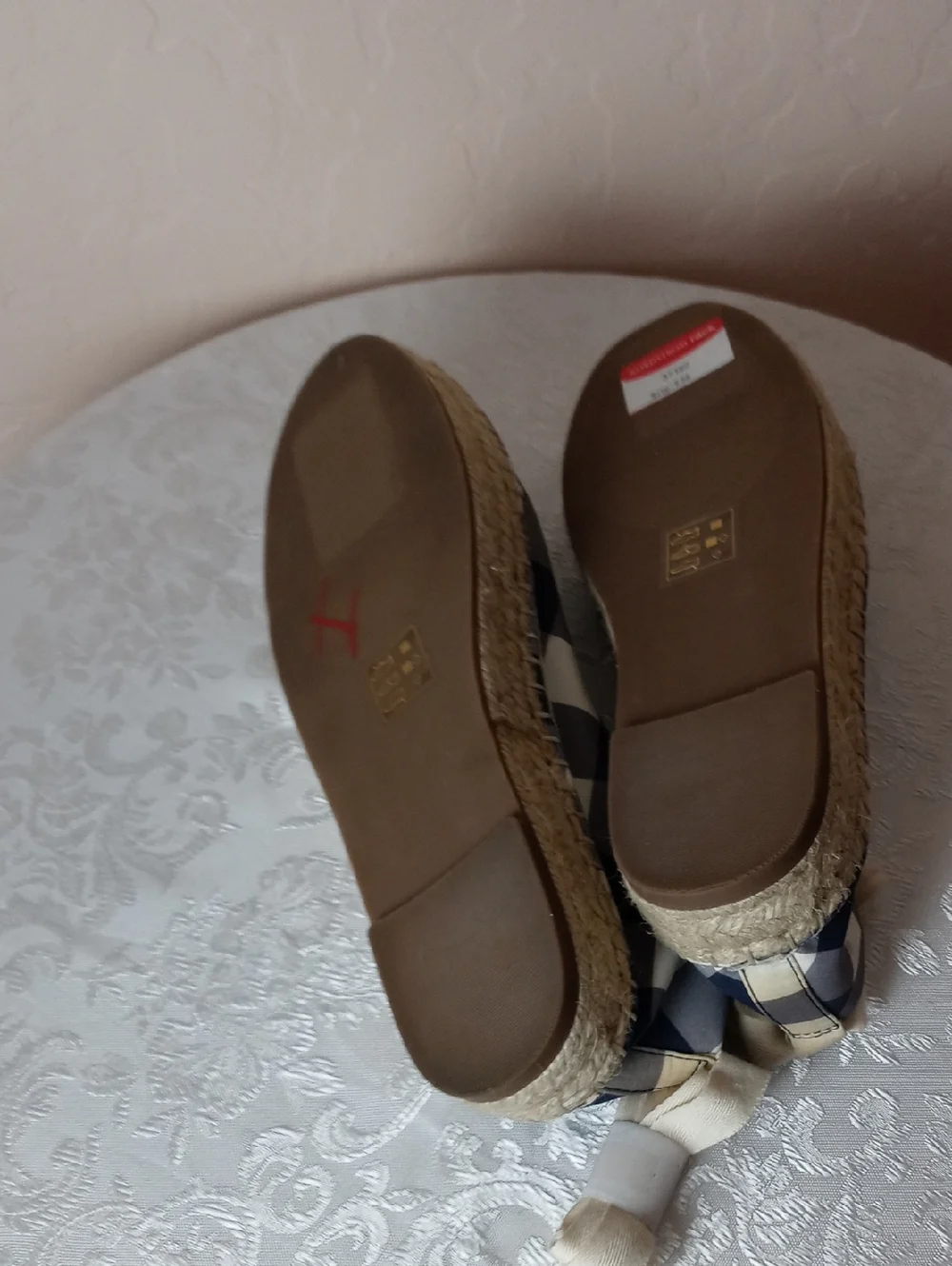 NWT Draper James Fabric and Jute Espadrilles